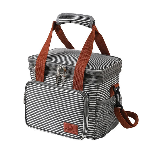 Outdoor Picnic Double Insulated Bento Bag with stylish design and premium insulation for keeping food and drinks at the perfect temperature
