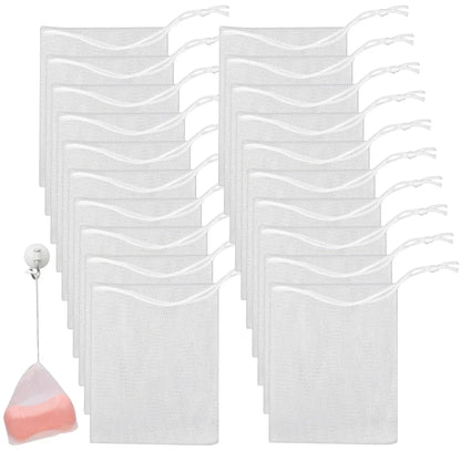 Hangable Foaming Mesh Soap Pouch - Elevate your bathing routine with this innovative soap accessory