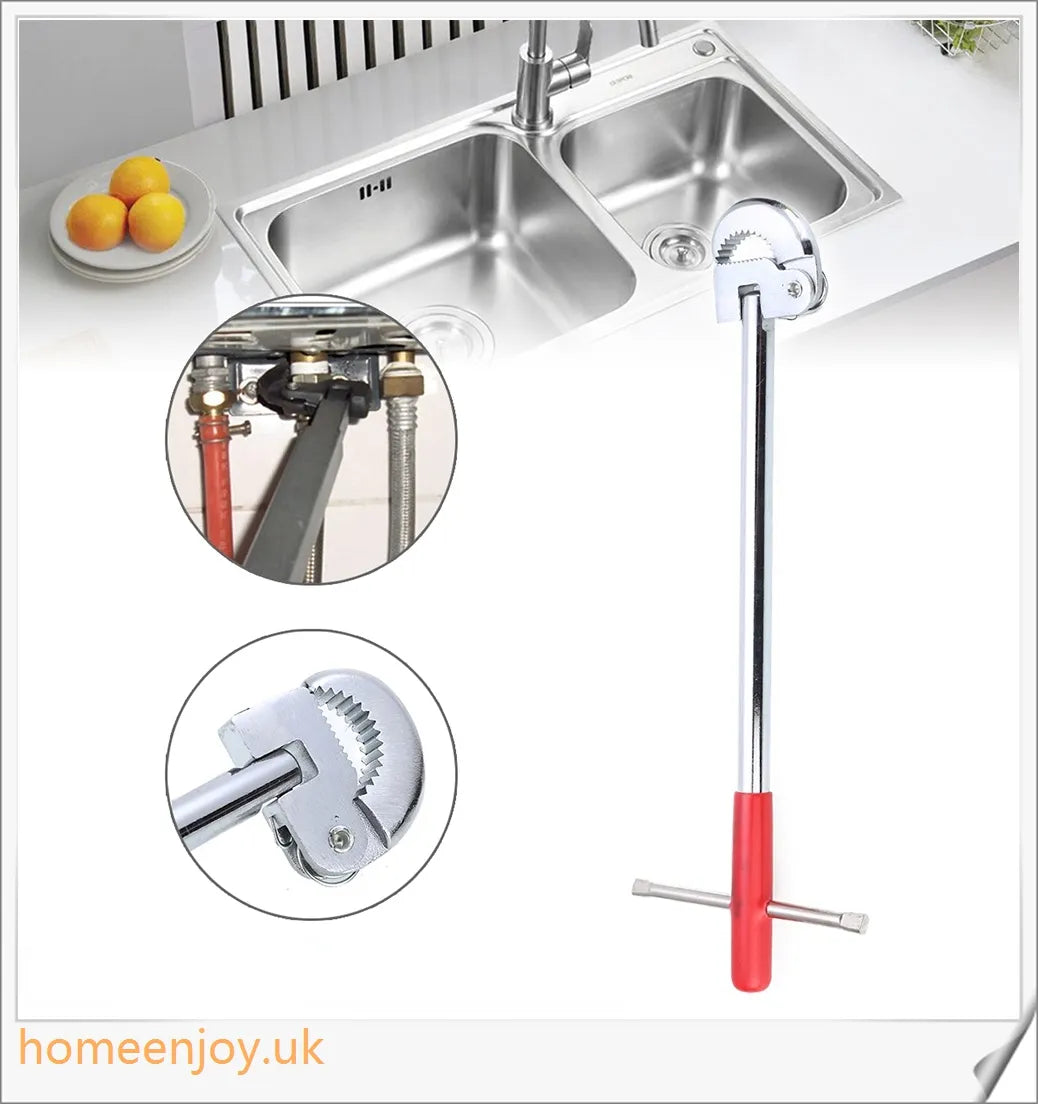 Basin Wrench Household T-Shaped - a versatile and durable tool for tightening and loosening under-basin accessories