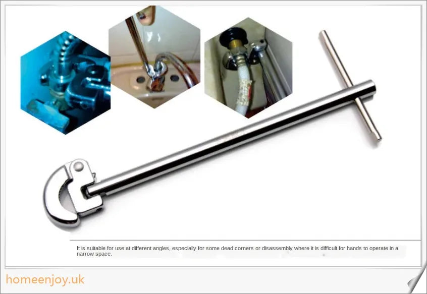Basin Wrench Household T-Shaped - a versatile and durable tool for tightening and loosening under-basin accessories