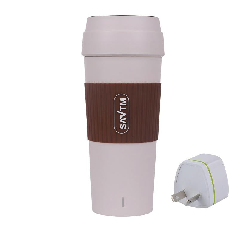 Homeenjoy UK Rapid Boiling 400ml Smart Electric Kettle Thermal Cup - BPA-Free, Portable, Premium Travel Vacuum Flask | 304 Stainless Steel Insulated Water Bottle | Leak-Proof & Luggage Friendly Design for Holiday & Commuting
