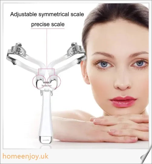 Adjustable eyebrow stencil in white and black colours for creating perfect eyebrow shapes
