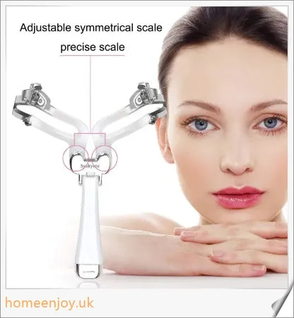 Adjustable eyebrow stencil in white and black colours for creating perfect eyebrow shapes