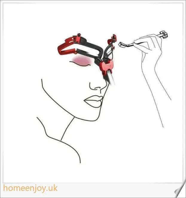 Adjustable eyebrow stencil in white and black colours for creating perfect eyebrow shapes