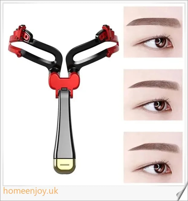Adjustable eyebrow stencil in white and black colours for creating perfect eyebrow shapes