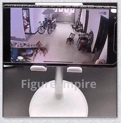Wireless security camera with night vision and microphone, compact aluminium alloy design for discreet home or office surveillance