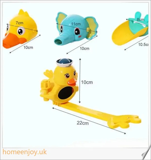 Colourful Children's Ducks Faucet Extender with Smooth Surface and Single-Handle Control