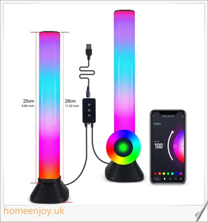 Bluetooth RGB Music Atmosphere Light with responsive lighting, customisable settings, and sleek design for creating the perfect ambient atmosphere.