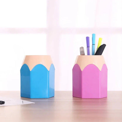 A stylish and functional desk organiser made from high-quality materials, designed to store pens, pencils, makeup brushes, and other office supplies.