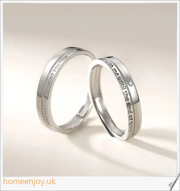 Homeenjoy UK A Couple Of Romantic Vow Rings