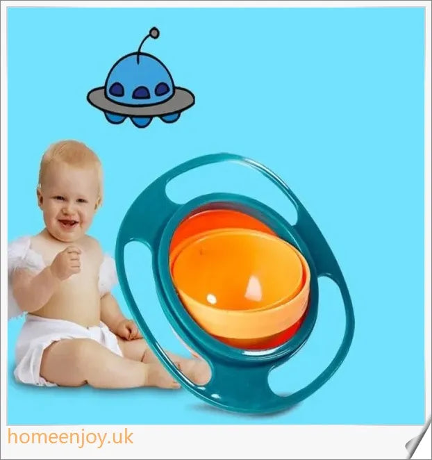 Rotating 360-degree universal spill-proof bowl dishes made with durable, environmentally friendly PP material