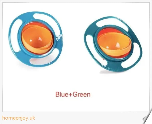 Rotating 360-degree universal spill-proof bowl dishes made with durable, environmentally friendly PP material