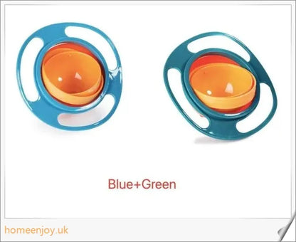 Rotating 360-degree universal spill-proof bowl dishes made with durable, environmentally friendly PP material