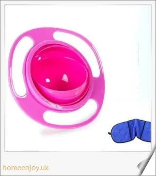 Rotating 360-degree universal spill-proof bowl dishes made with durable, environmentally friendly PP material