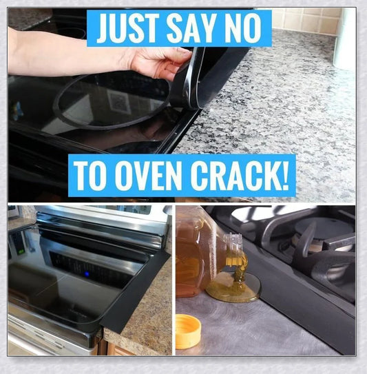 Silicone stove counter gap covers in various colors to prevent small items and spills from falling into cracks between stove and kitchen counter.
