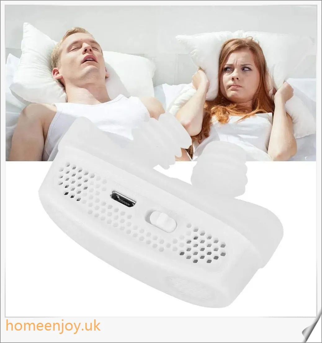 Closeup of the Electric Anti Snore Device with different color options