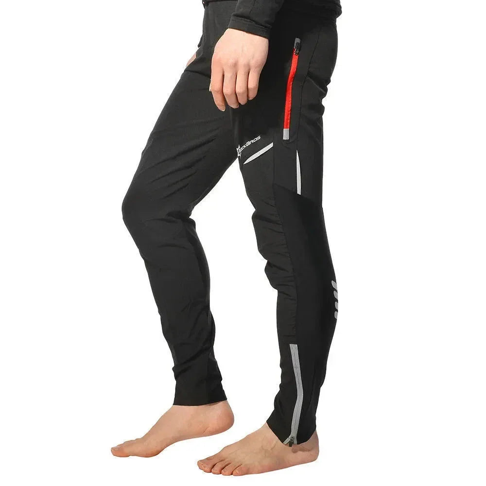 A pair of Sport Breathable Reflective Cycling Pants for men and women, designed for enhanced comfort, visibility, and versatility during outdoor activities.