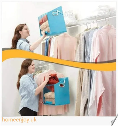 Easy Lift Closet Caddy Box - a versatile storage solution for your wardrobe, featuring a pull-down shelf and clear front panel for easy access to high shelves