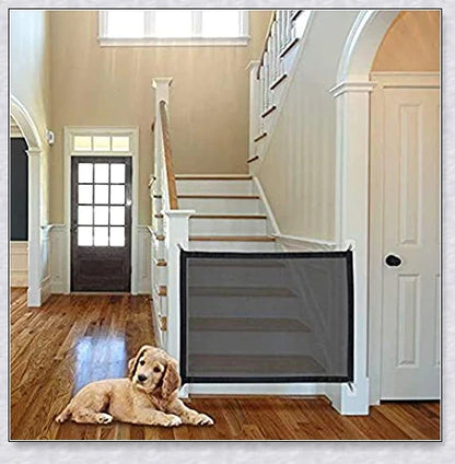 Petsjoy360 Dog Pet Or Baby Safety Gate Mesh Fence - Versatile indoor barrier net to protect your home, stairs, kitchen, and bathroom