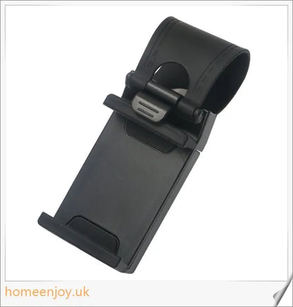 Car Steering Wheel Clip Mount Phone Holder - Adjustable, Universal Fit for Smartphones and GPS Devices