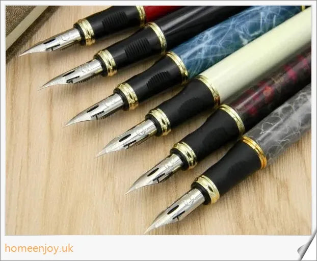 Executive Flexible Nib Fountain Pen with calligraphic strokes and elegant design