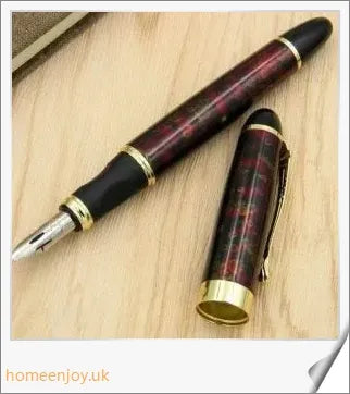 Executive Flexible Nib Fountain Pen with calligraphic strokes and elegant design