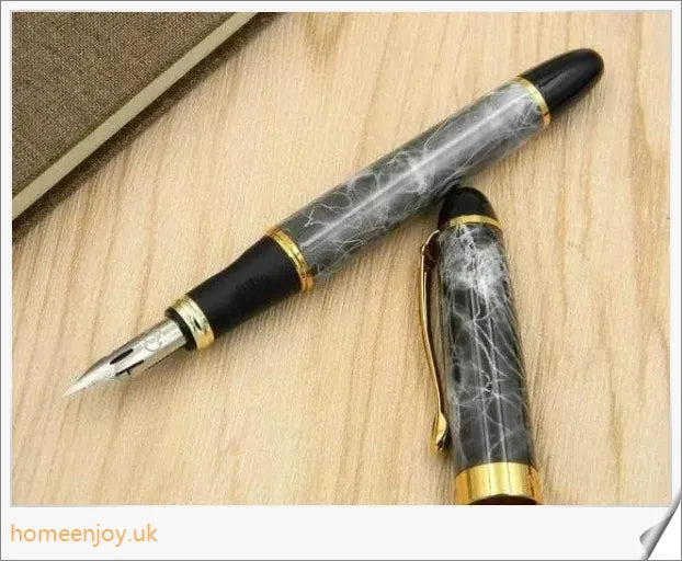 Executive Flexible Nib Fountain Pen with calligraphic strokes and elegant design
