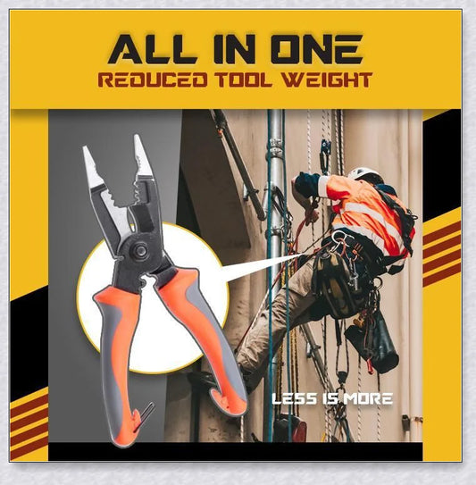 Multifunctional 6-in-1 Electrician Pliers made of premium steel alloy for versatile electrical and handyman tasks