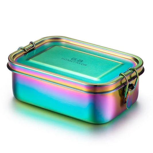 Premium 304 stainless steel lunch box with sleek and modern design, featuring versatile compartments and leak-proof technology for a convenient and eco-friendly dining experience.