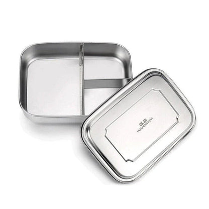 Premium 304 stainless steel lunch box with sleek and modern design, featuring versatile compartments and leak-proof technology for a convenient and eco-friendly dining experience.