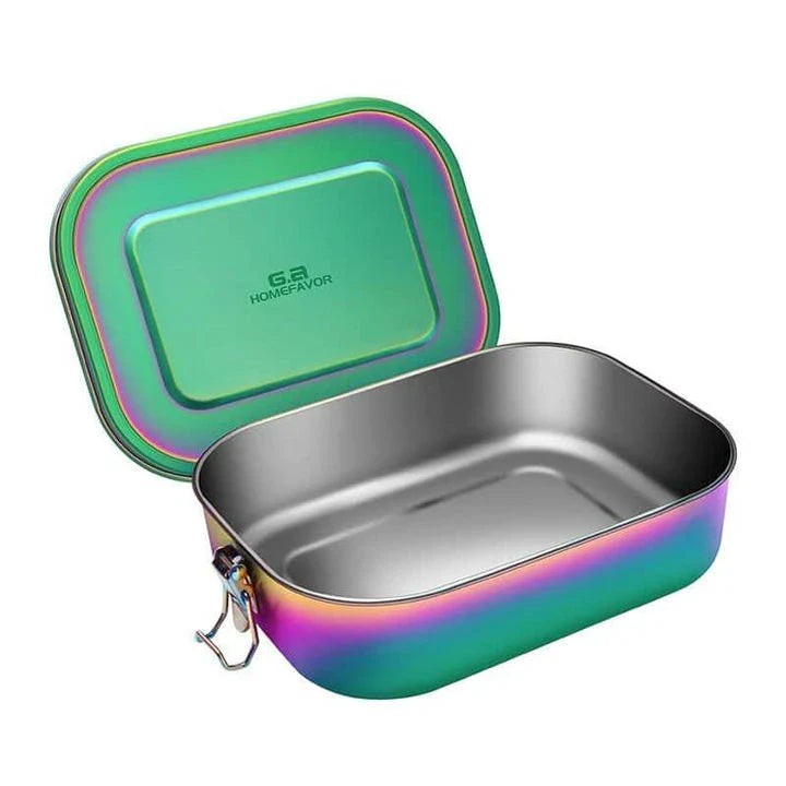 Premium 304 stainless steel lunch box with sleek and modern design, featuring versatile compartments and leak-proof technology for a convenient and eco-friendly dining experience.