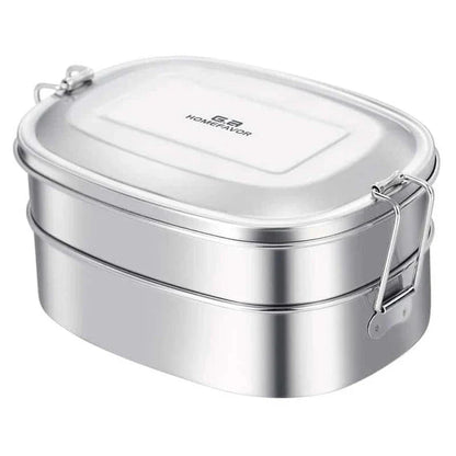 Premium 304 stainless steel lunch box with sleek and modern design, featuring versatile compartments and leak-proof technology for a convenient and eco-friendly dining experience.