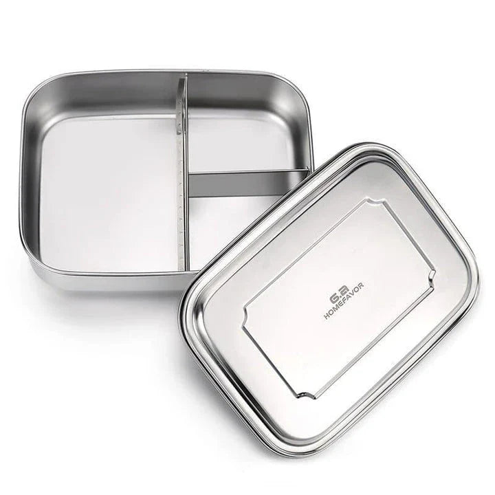Premium 304 stainless steel lunch box with sleek and modern design, featuring versatile compartments and leak-proof technology for a convenient and eco-friendly dining experience.