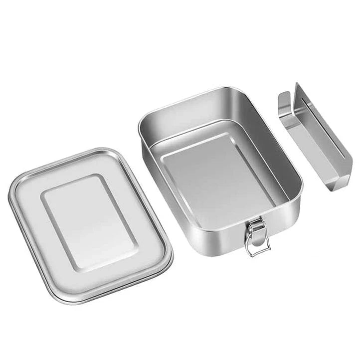 Premium 304 stainless steel lunch box with sleek and modern design, featuring versatile compartments and leak-proof technology for a convenient and eco-friendly dining experience.