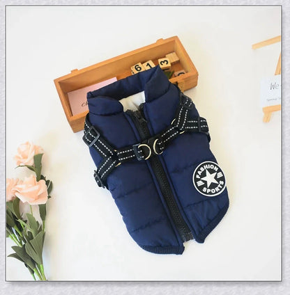 Premium winter dog jacket with waterproof, reflective, and adjustable features for outdoor adventures