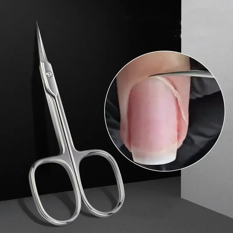 Stainless steel cuticle nippers, nail clippers, and precision trimmer set for professional-grade manicure and grooming