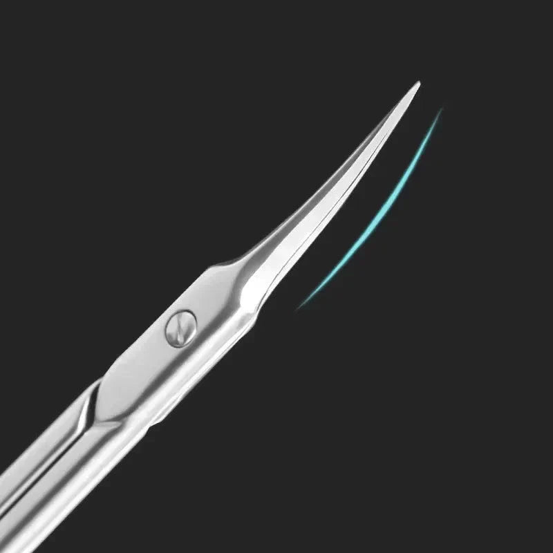Stainless steel cuticle nippers, nail clippers, and precision trimmer set for professional-grade manicure and grooming
