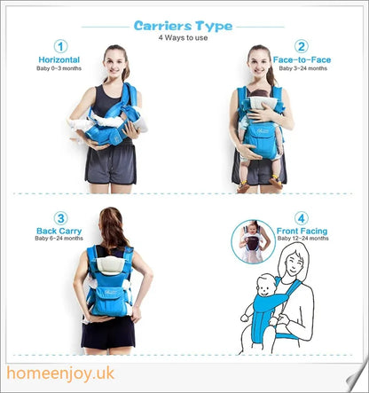 Bethbear 4-In-1 Baby Carrier - Versatile and Comfortable Babywearing Solution for Parents in the UK