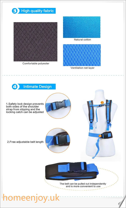 Bethbear 4-In-1 Baby Carrier - Versatile and Comfortable Babywearing Solution for Parents in the UK