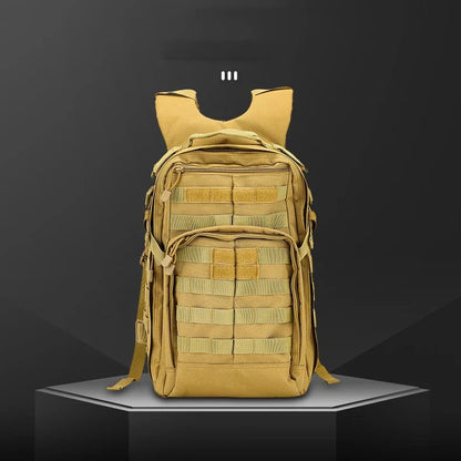 Tactical backpack made of durable Oxford cloth with 25L capacity for outdoor adventures