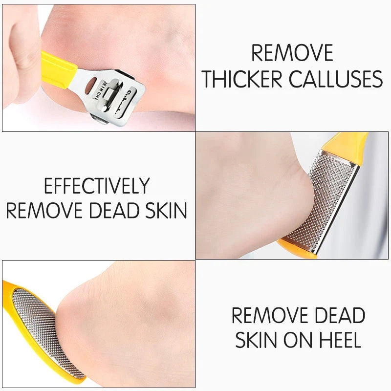 Professional 10-Piece Pedicure Tool Set with stainless steel and ABS material for effective foot care