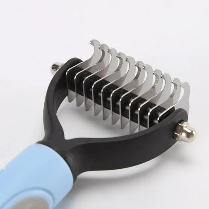 Detangling Hair Comb for Dogs - Premium Grooming Tool for Tangle-Free Coats