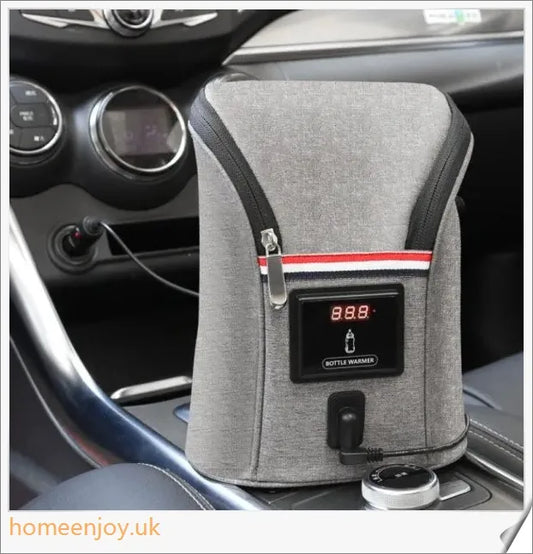 Car USB Baby Bottle Warmer with real-time temperature display and large capacity for heating two bottles simultaneously
