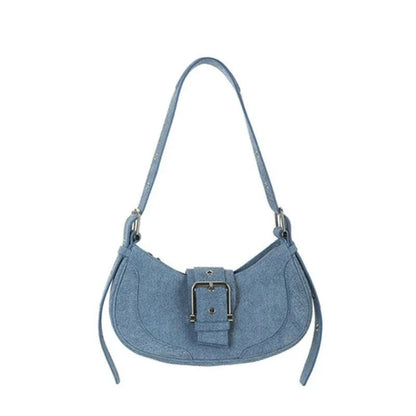 Chic Leather Half Moon Shoulder Hobo Bag in black, a luxurious and versatile accessory for modern women