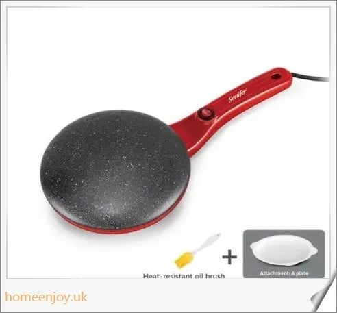 Breakfast Crepe Maker with Spherical Non-Stick Design, One Stick, Two Flips for Effortless Crepe-Making