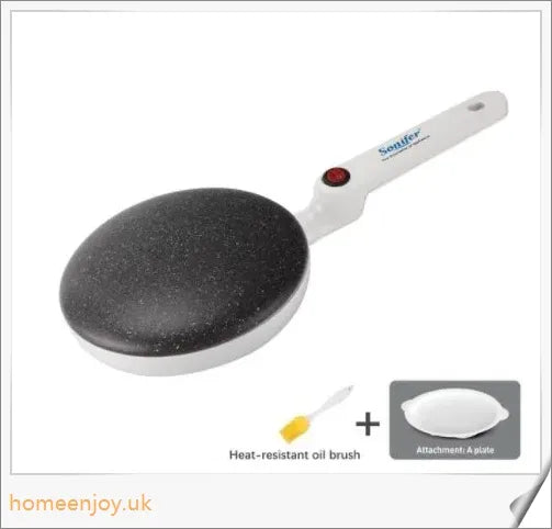 Breakfast Crepe Maker with Spherical Non-Stick Design, One Stick, Two Flips for Effortless Crepe-Making