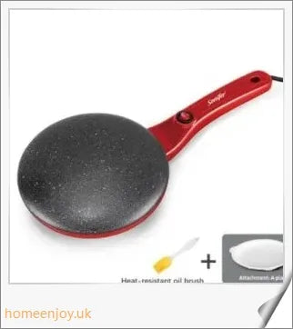 Breakfast Crepe Maker with Spherical Non-Stick Design, One Stick, Two Flips for Effortless Crepe-Making