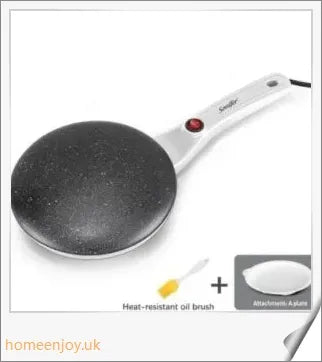 Breakfast Crepe Maker with Spherical Non-Stick Design, One Stick, Two Flips for Effortless Crepe-Making