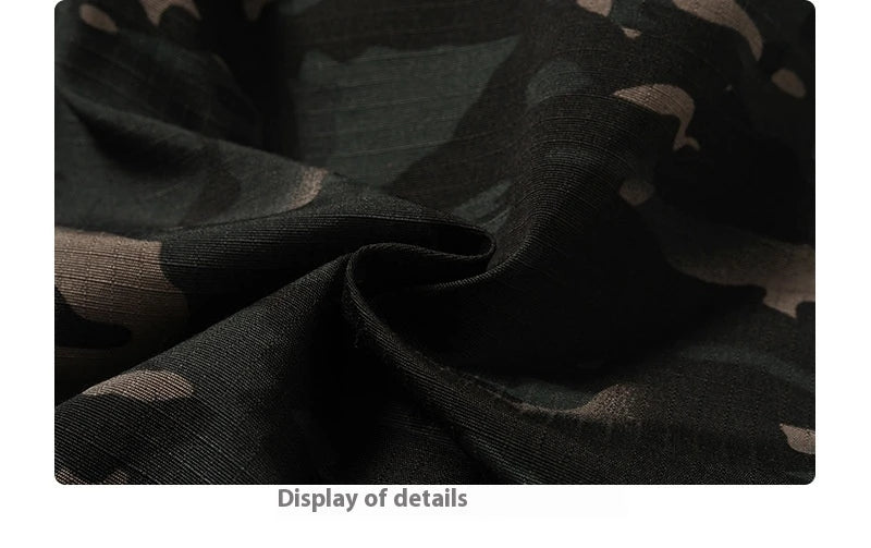 New American Jungle Camouflage Amekaji Multi-Pocket Design Casual Wide-Leg Workwear Trousers