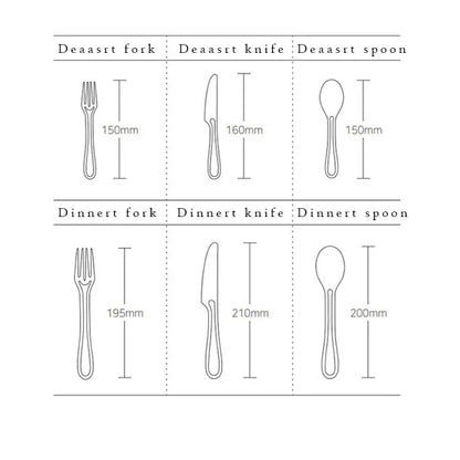 Trendha 304 Stainless Steel Cutlery Set - Sleek black finish, durable construction, and contemporary design for an elevated dining experience.